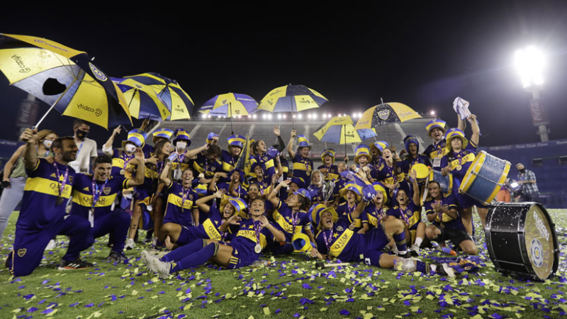Boca goleó a River y es en el primer campeón femenino del profesionalismo