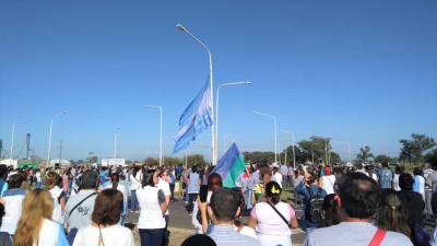 Manifestación de docentes en todo el interior del Chaco