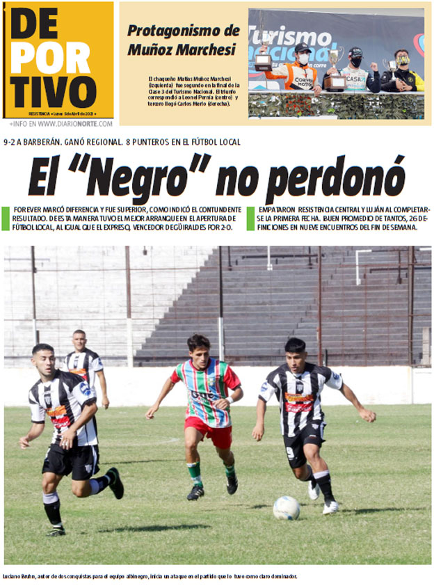 El “Negro” no perdonó