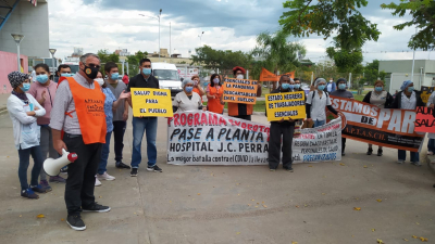Continúa la medida de fuerza de enfermeros en el hospital Pediátrico
