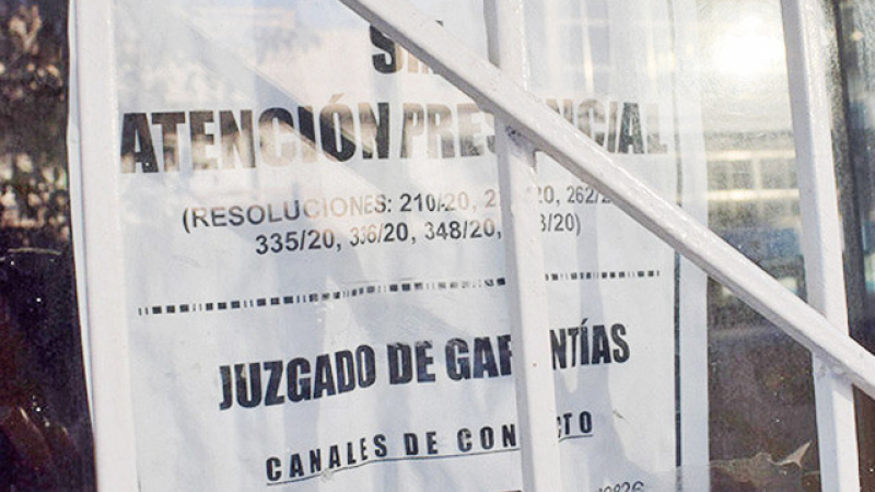 La Justicia sin atención presencial y con juzgados de turno por fueros