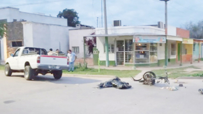 Murió un motociclista en un siniestro vial en Sáenz Peña