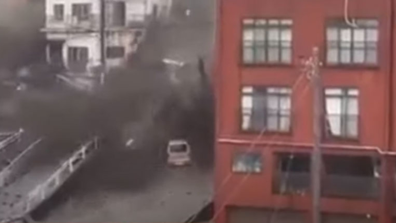 Alud de barro arrasó todo al oeste de Tokio