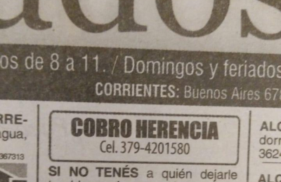 La historia detrás del hombre que se ofrece a cobrar herencias