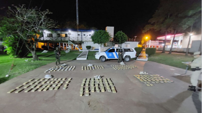 Prefectura incautó más de 150 kilos de marihuana en Corrientes