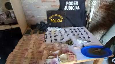 Las Breñas: desbaratan un “kiosco” de drogas y detienen a dos personas