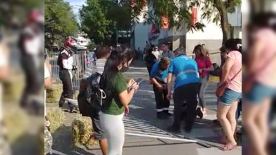 Una policía comunal lesionada por un karting que se despistó