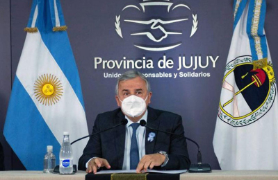 Gerardo Morales, hoy de campaña en la capital chaqueña