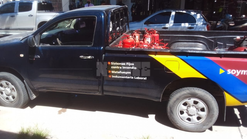 Vio un incendio y brindó auxilio para evitar un desastre mayor