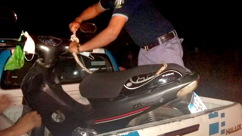 Una buena, le robaron su motocicleta y la Policia la recuperó a las horas