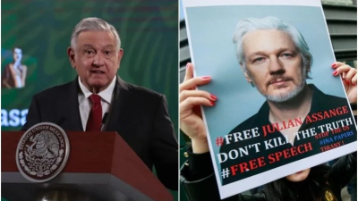 El presidente de México pidió a EEUU que sea "humanitario" con Assange y le permita asilarse en su país