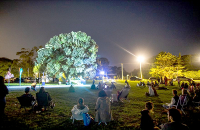 Un picnic bajo las estrellas, con mapping y música en vivo