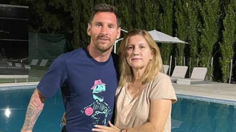 Messi saludó a su mamá por cumpleaños