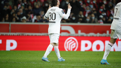 Con un gol y una asistencia de Messi, el PSG goleó al Lille en la Ligue 1