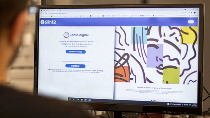 Desde hoy se puede completar el censo 2022 a través de Internet
