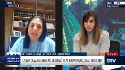 Diputados analizan la Ley de Alquileres
