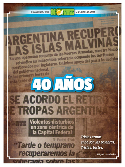 Día del Veterano y los Caídos en la Guerra del Malvinas: 40 años