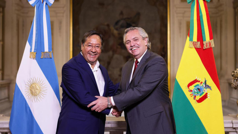 Alberto recibió al presidente de Bolivia, Luis Arce
