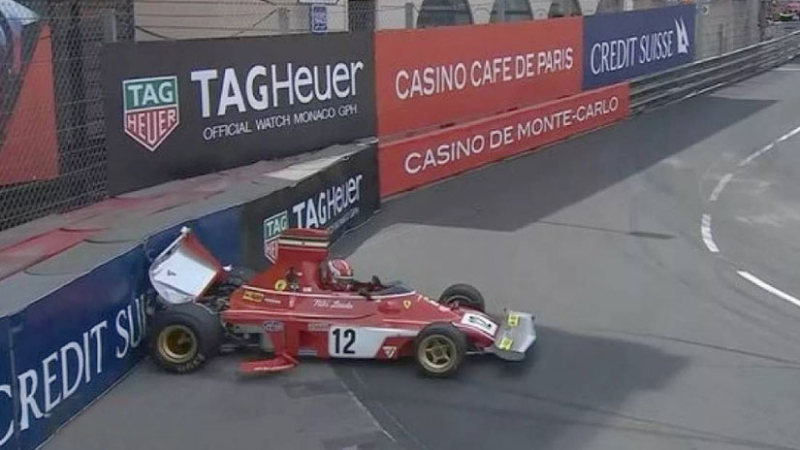 Fórmula 1: Charles Leclerc protagonizó un insólito choque con un histórico monoposto