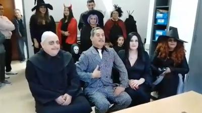 Los locos Addams se casaron en Neuquén