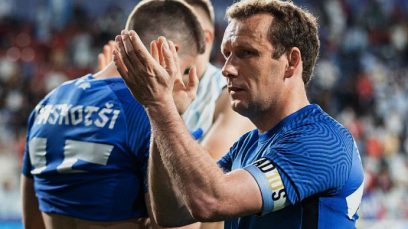 El capitán de Estonia contó el por qué de su homenaje a Maradona