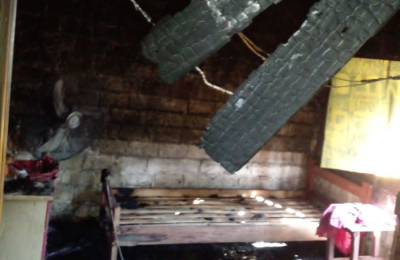 Es docente, tiene un bebé y perdió la mayoría de sus bienes en un incendio