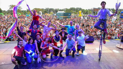 Gran fiesta en el Parque de la Democracia por el cierre del Mes de las Infancias