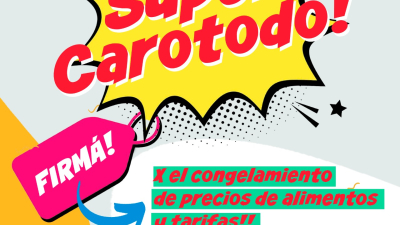 Invitan a la jornada ¡Súper caro todo!
