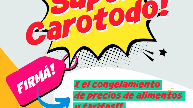 Invitan a la jornada ¡Súper caro todo!