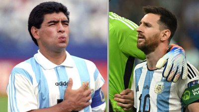 Messi igualó dos records de Maradona