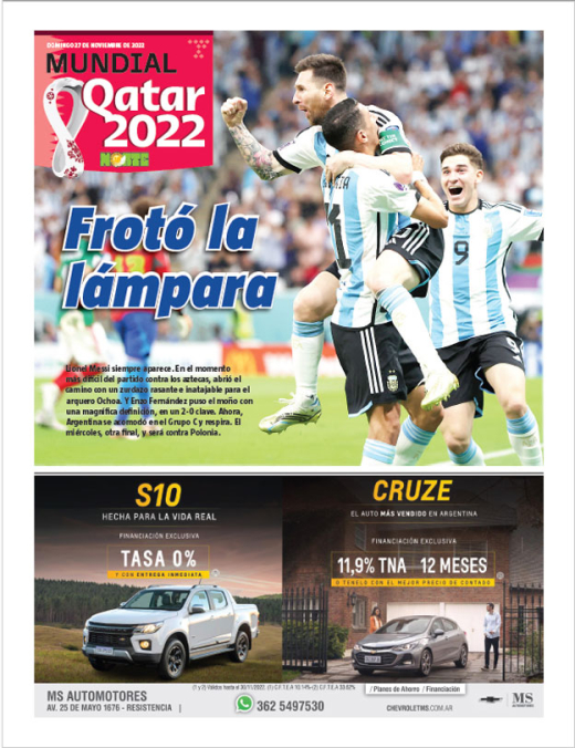 Frotó la lámpara