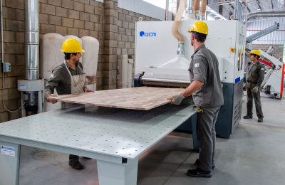 Se logró el primer lote de producción de tableros de madera
