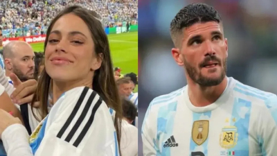 La romántica foto que subió Rodrigo de Paul con Tini Stoessel desde Qatar