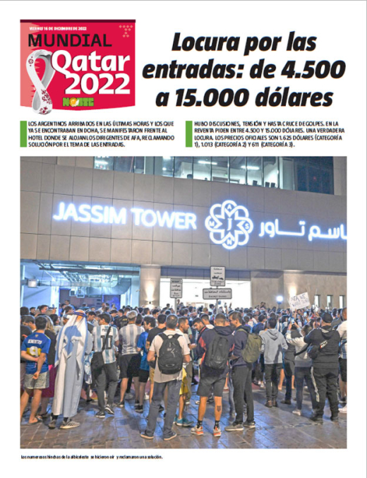 Locura por las entradas: de 4.500 a 15.000 dólares