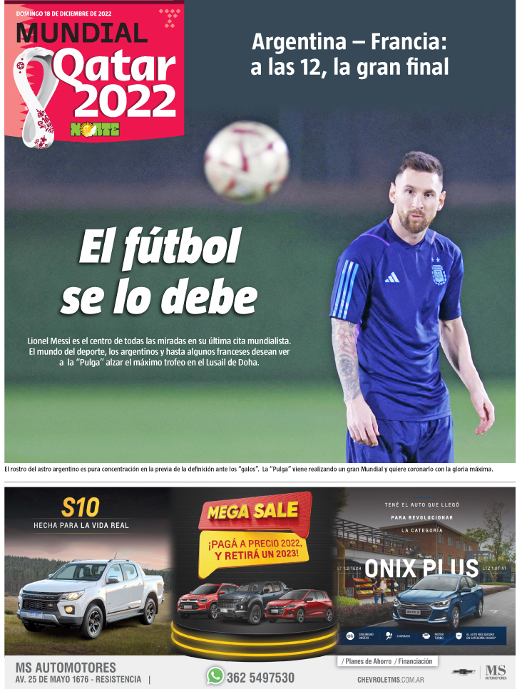 El fútbol se lo debe