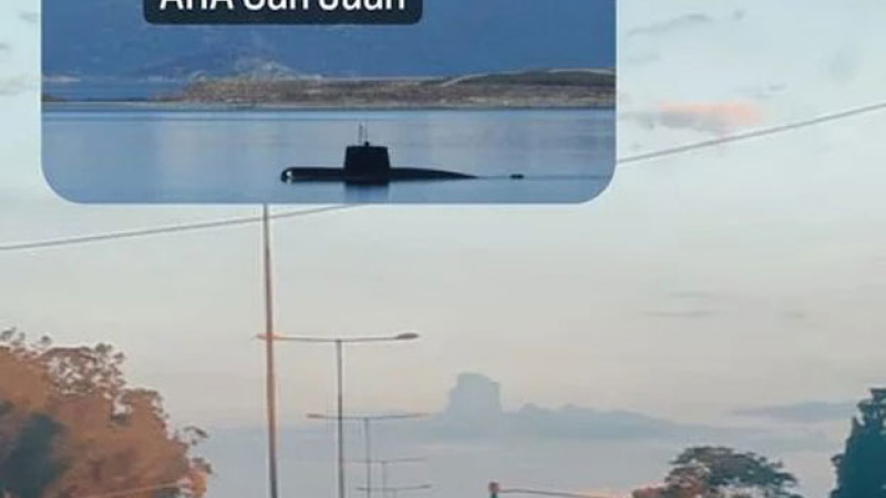 Vio al ARA San Juan en las nubes y lo compartió en las redes