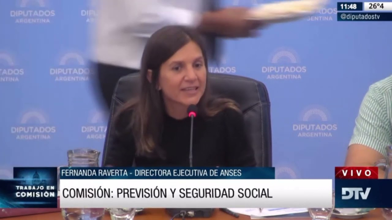 Fernanda Raverta, titular de Anses, expuso sobre el "Plan de pago de deuda previsional"