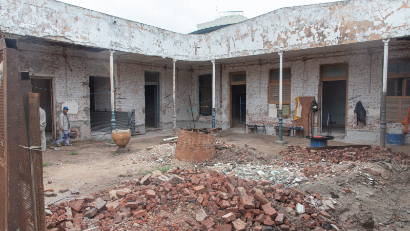 Avanza la restauración del edificio de lo que será el Museo de Arte Contemporáneo "Oscar Sánchez Kelly"