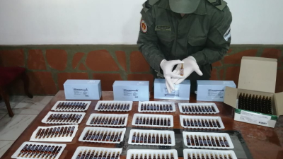 Gendarmes secuestraron 500 ampollas de fentanilo