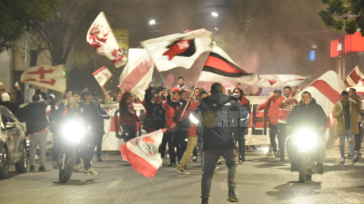 Festejo riverplatense en el centro de Resistencia