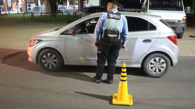 Agentes municipales labraron 20 actas por alcoholemia positiva el fin de semana
