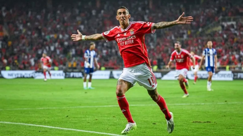 Di María volvió con un golazo ante Porto y gritó campeón en Portugal