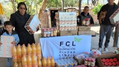 Dos toneladas de alimentos para merenderos de Resistencia