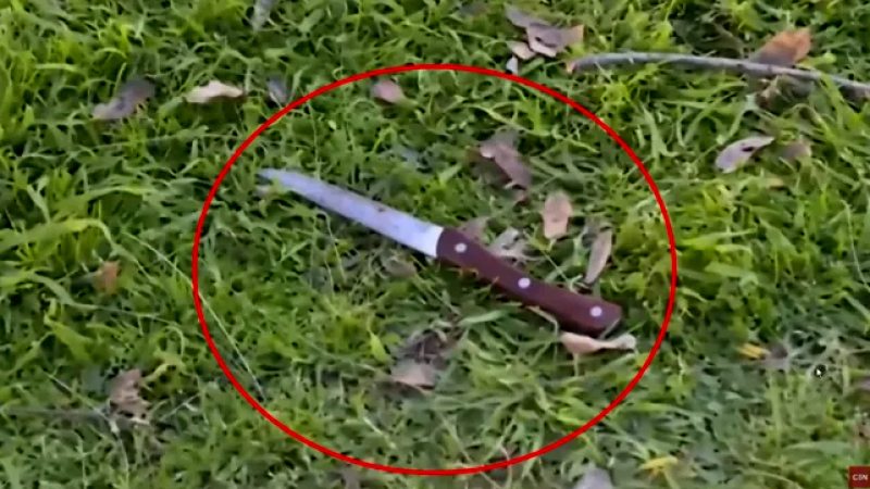 El cuchillo presuntamente utilizado en el crimen del ingeniero fue encontrado por un periodista que cubría la nota
