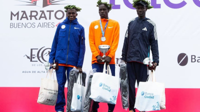 David RodrÃguez fue el mejor argentino en la Maratón de Buenos Aires y el podio tuvo tres keniatas