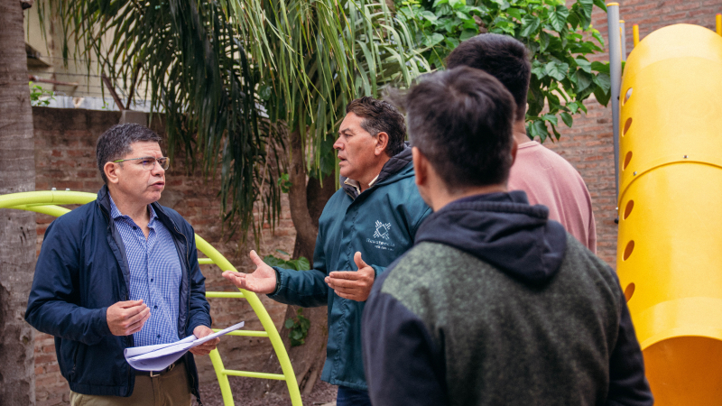 Avanza la obra para renovar el Centro Comunitario de Villa Don Andrés