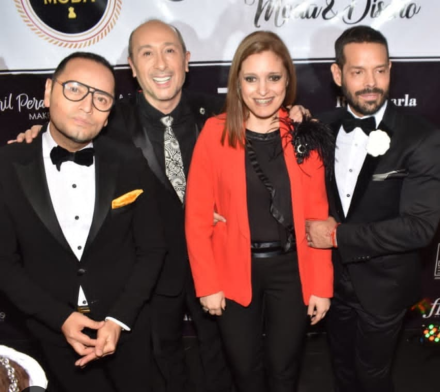 Flavia Consorti junto a los realizadores de la Jaula de la Moda.jpg