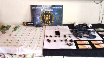 En múltiples operativos antinarcóticos decomisan motos, armas y demoran a 48 personas