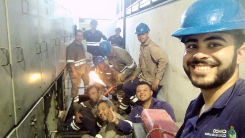 Maratónico trabajo de Secheep para reestablecer la energía