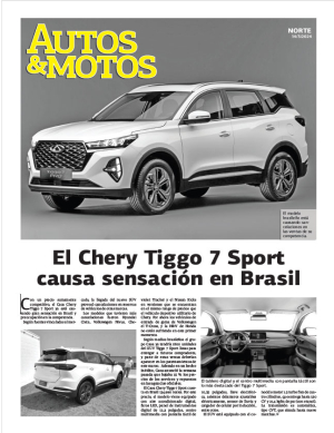 El Chery Tiggo 7 Sport causa sensación en Brasil